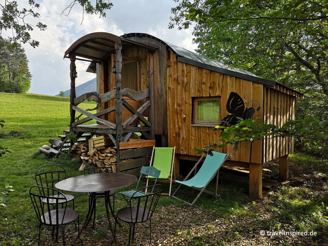 Unserer Unterkunft im Naturpark Vercors, Ferme des Guilloux bei Saint-Paul-lès-Monestier, Tipp Übernachten