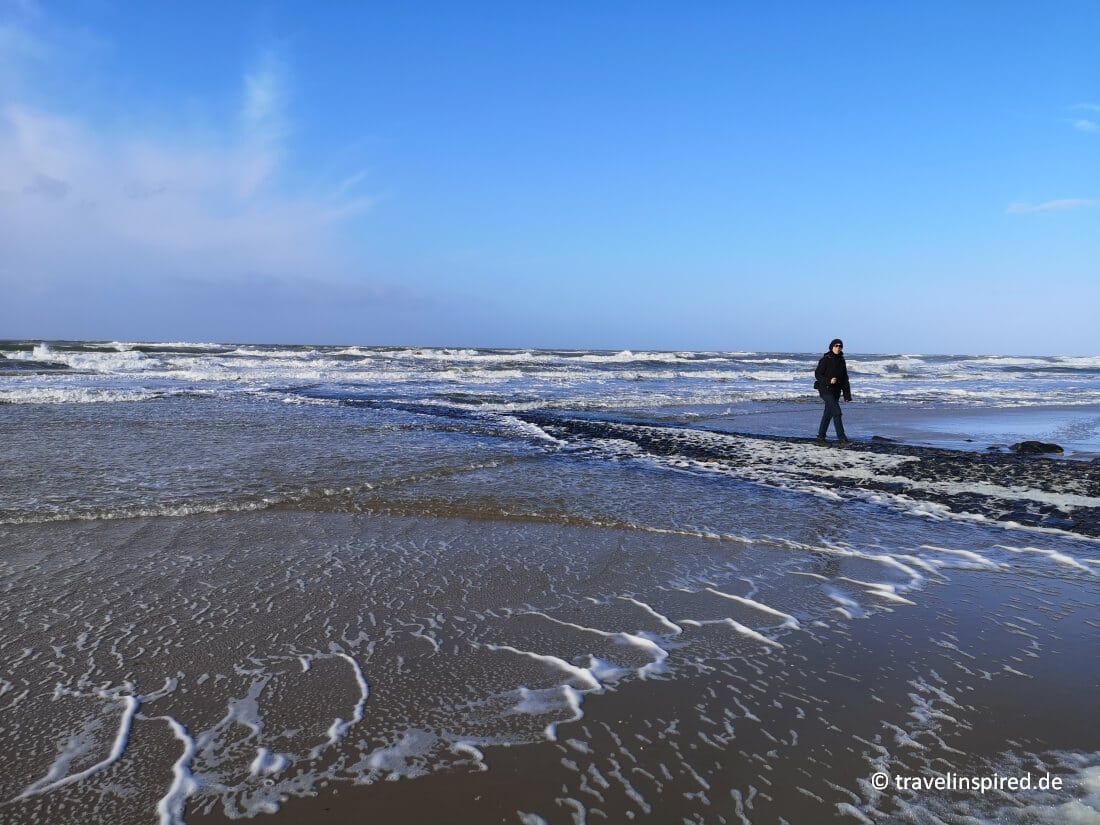 Schoorl aan Zee an der holländischen Nordsee, Strandspaziergang De Schoorlse Duinen
