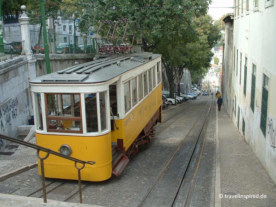 Ascensor da Glória, Tipps öffentliche Verkehrsmittel Lissabon Stadterkundung