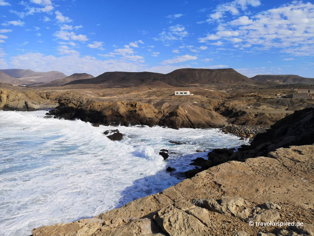 Tosende Brandung in La Pared, Fuerteventura Highlights Westküste 
