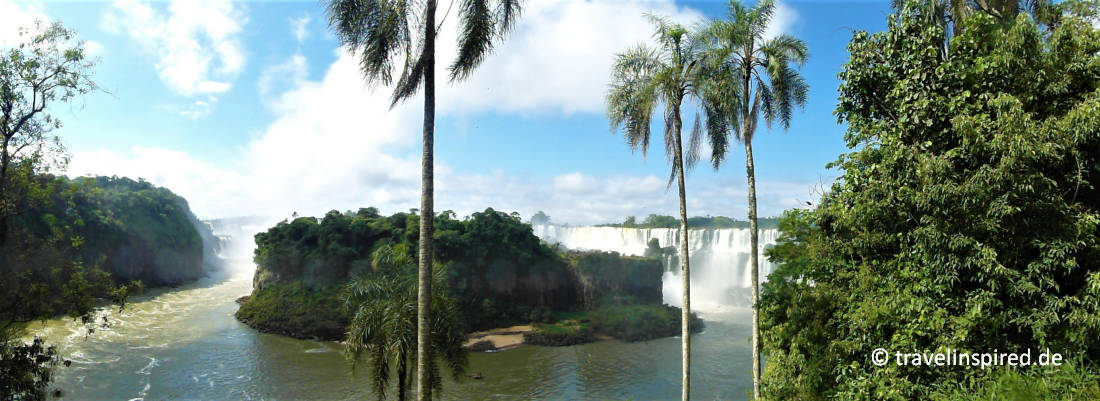 Insel San Martin im Iguazú Fluss, Ausflug Wasserfälle Argentinien, Südamerika Reisetipps 