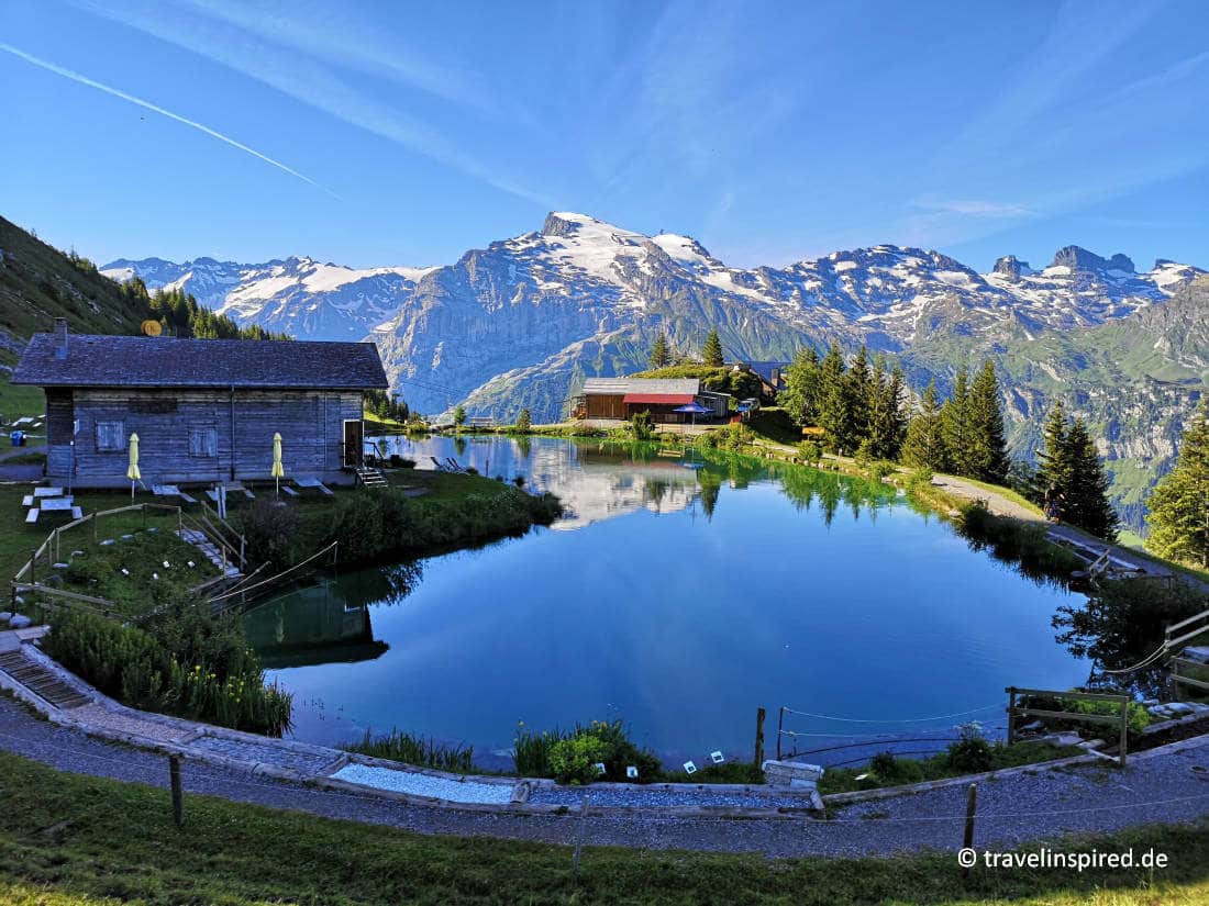 See in Herzform: der Härzlisee auf dem Brunni, Engelberg schöne Seen