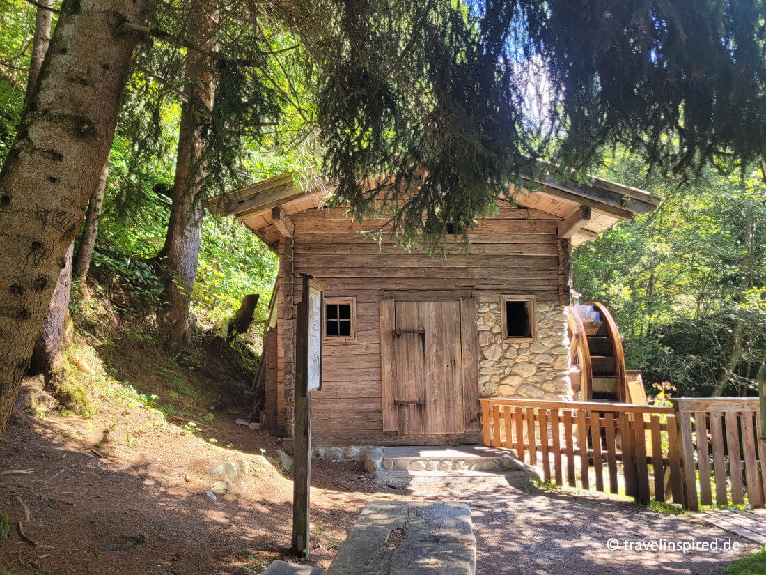 Kleine Mühle am Auffacher Holzweg, schöne Spaziergänge in der Wildschönau