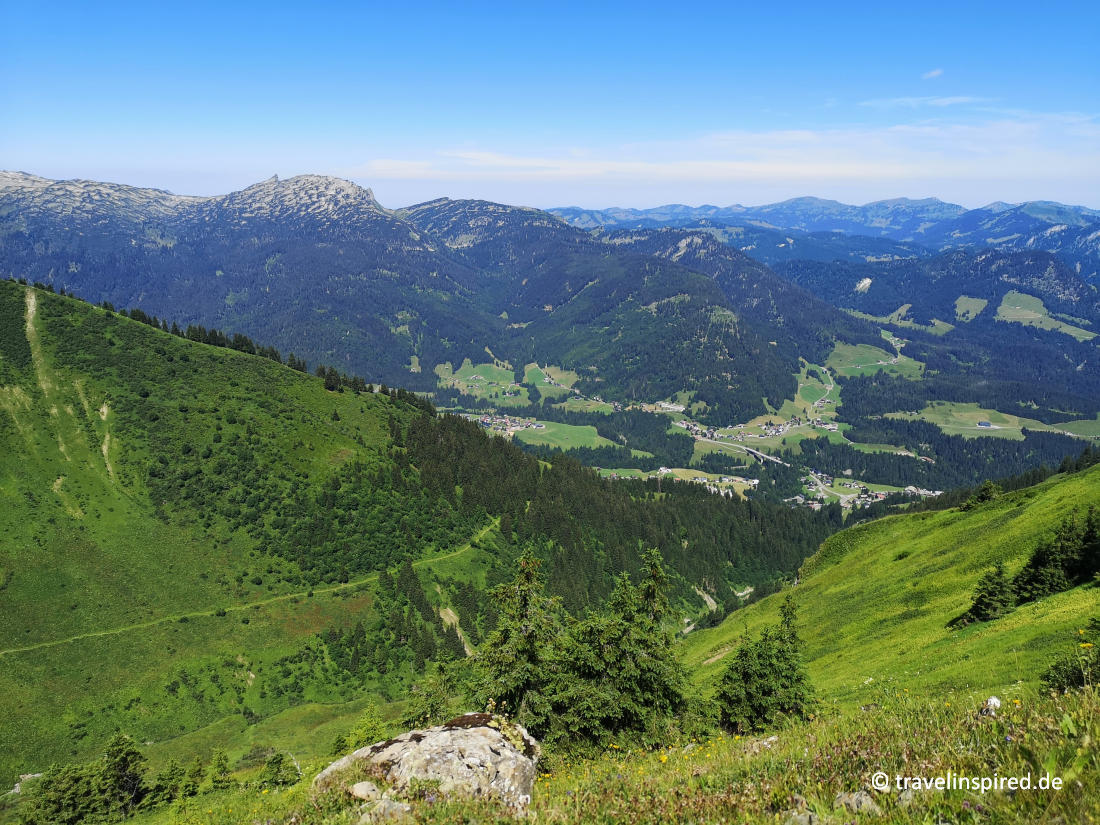 Fellhorn Aussicht, Wandern Allgäuer Alpen Kleinwalsertal
