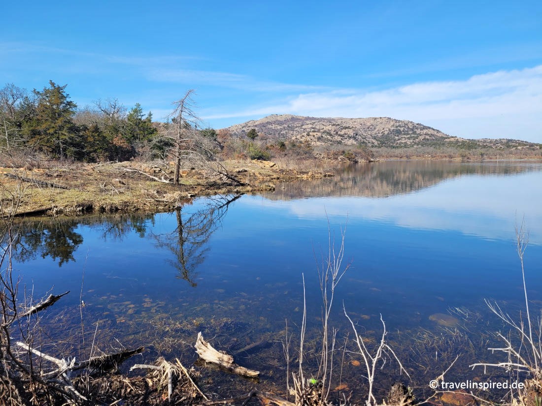 Landschaft im Wichita Mountains Wildlife Refuge