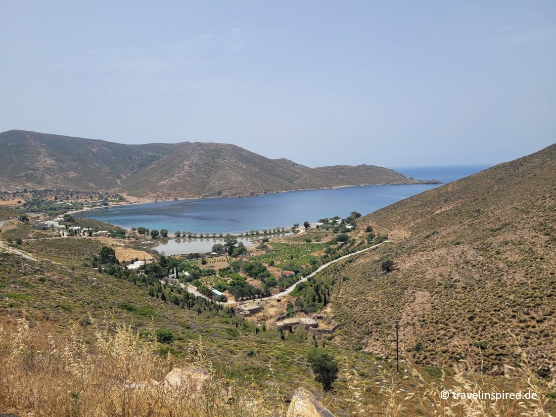 Aussicht auf die Bucht von Stavros